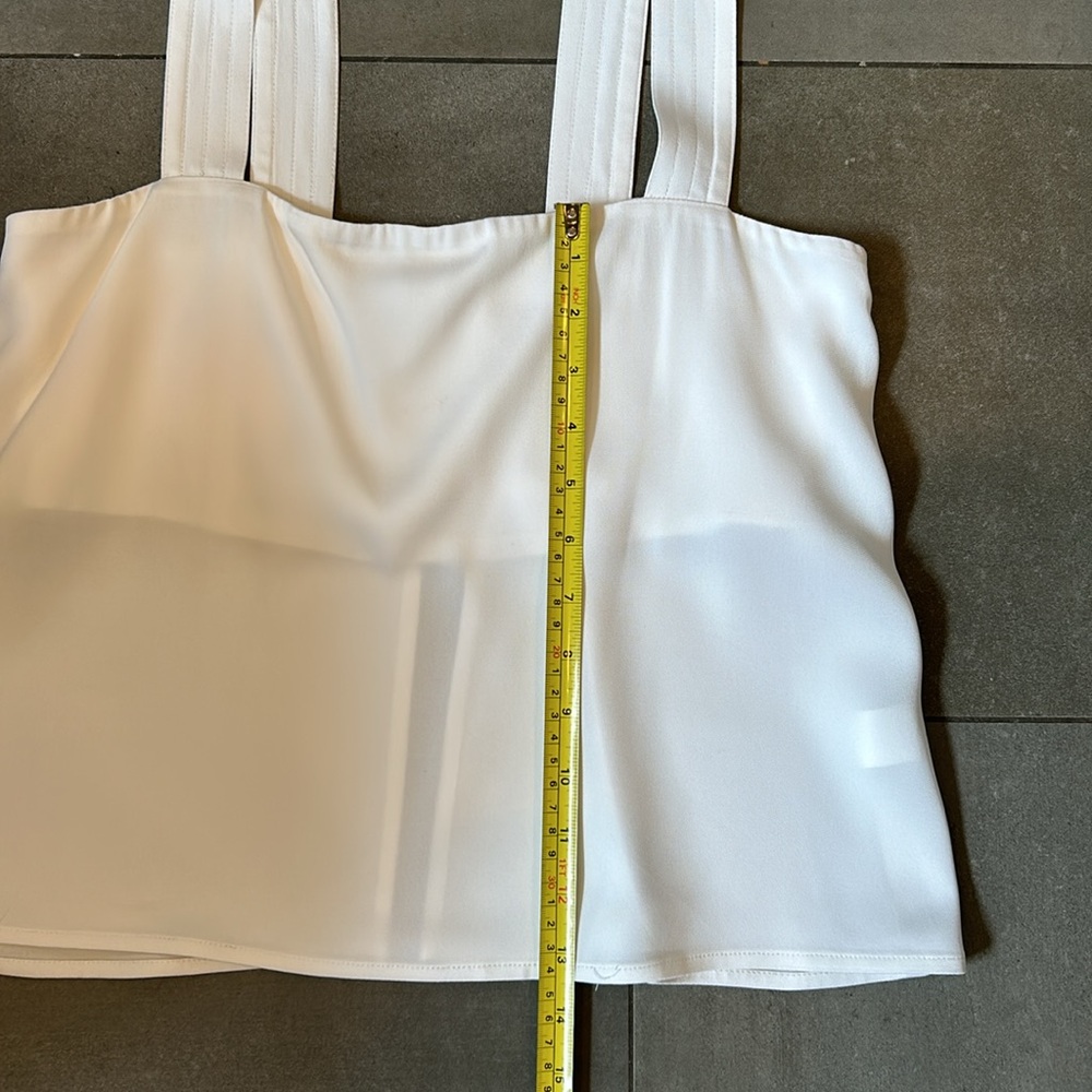 Karina Grimaldi Awada Solid White Top - Picture 6 of 12